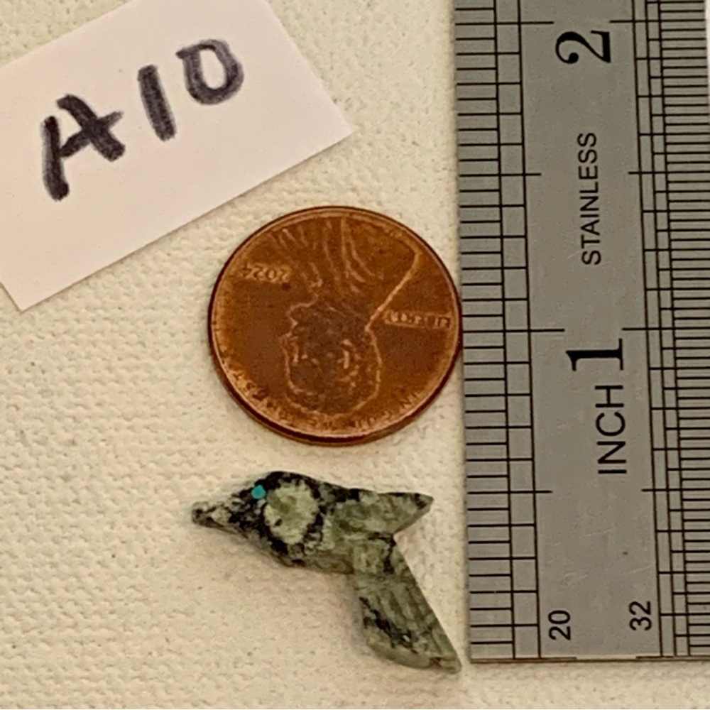 Zuni Style Bird Fetish Bead Drilled Stone Native American Animal Mini Carving .9 - Picture 6 of 6